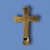 8" Gold Plastic Cross