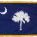 3 x 5' Nylon South Carolina Flag - Fringed