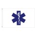 Star of Life Flag - 3'x5' - For Outdoor Use