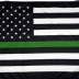 Thin Green Line American Flag - 3'x5' - For Outdoor Use