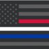 Thin Red White Blue Line American Flag - 3'x5' - For Outdoor Use