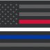 Thin Red White Blue Line American Flag - 3'x5' - For Outdoor Use