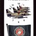 US Marine Corps Clock - Fleet of Planes