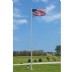 20' Satin Finish - Economy Aluminum Flagpole