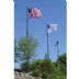 ECAV 35'-Vanguard Aluminum Flagpole - Internal Halyard with Cam Cleat