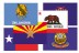 2 x 3' Nylon Set of All 50 State Flags